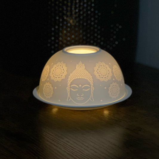 Buddha & Mandala Dome Tealight Holder