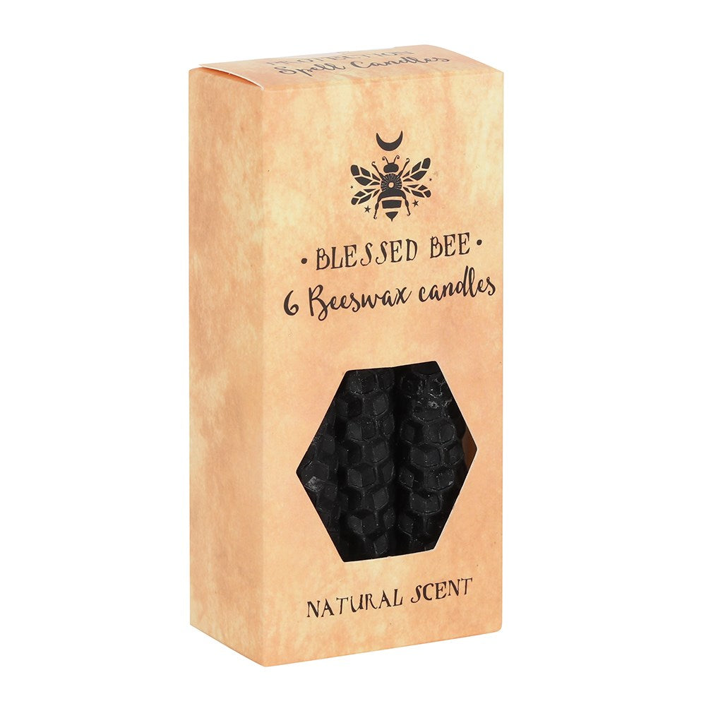 Black Beeswax Spell Candle 6 Pack