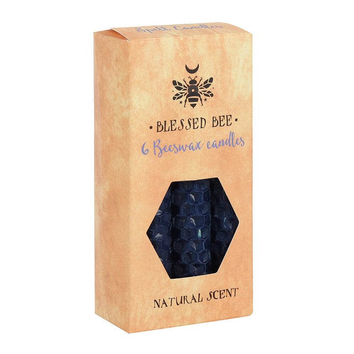 Blue Beeswax Spell Candle 6 Pack