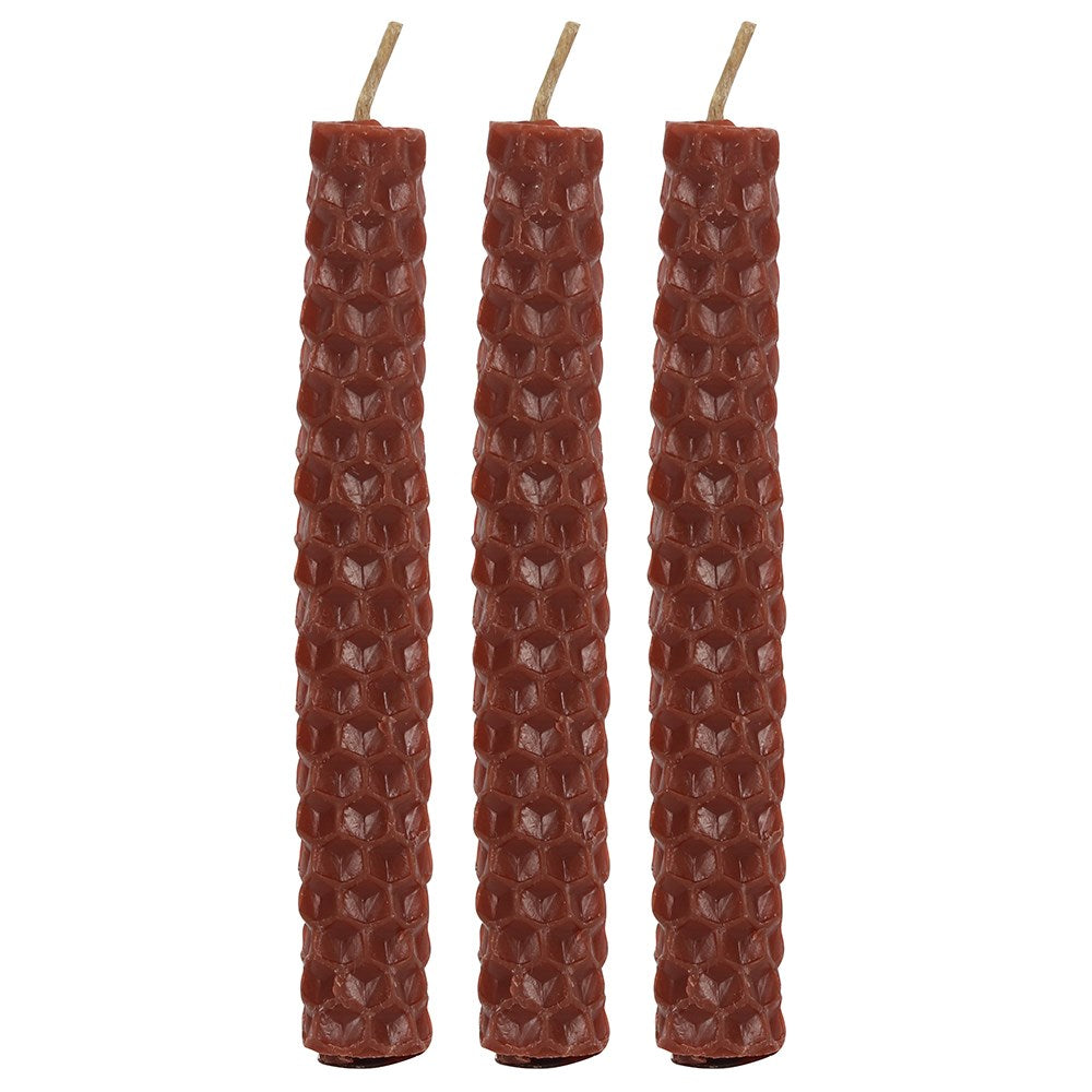 Brown Beeswax Spell Candle 6 Pack