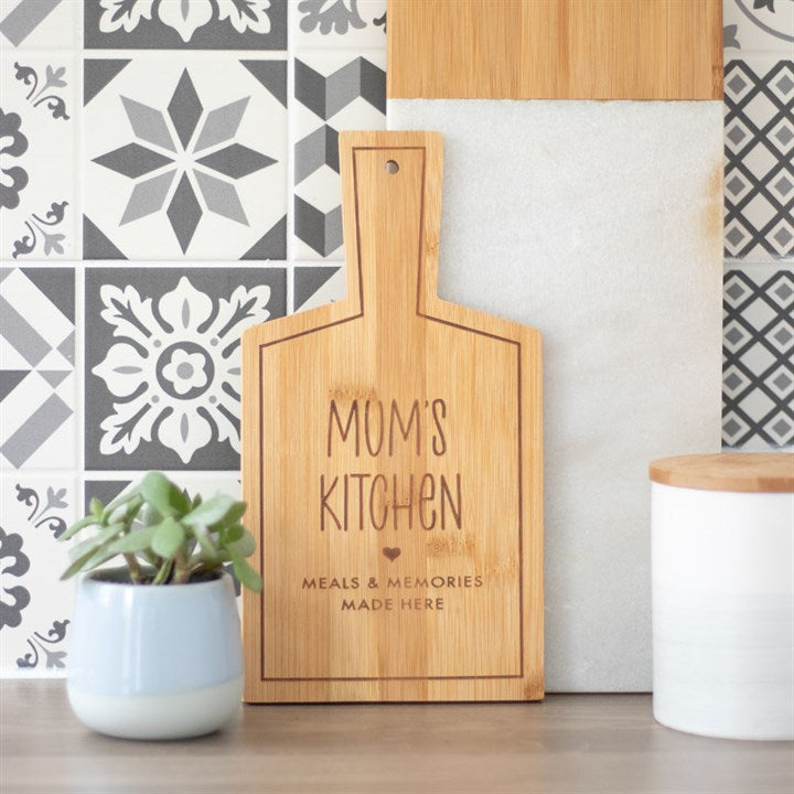 'Mum's Kitchen' Bamboo chopping Board