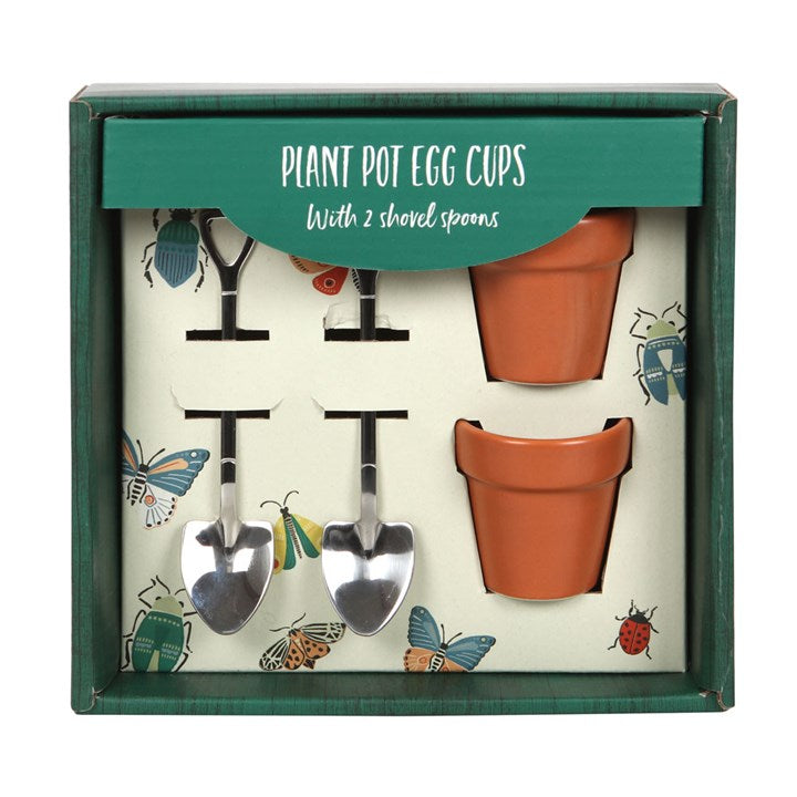 Plant Pot Egg Cup Pair