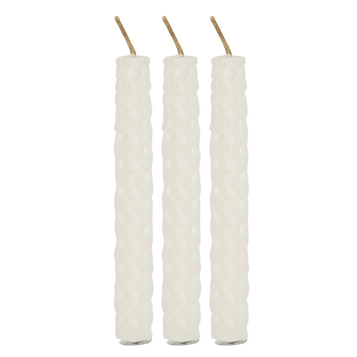 White Beeswax Spell Candles 6 Pack