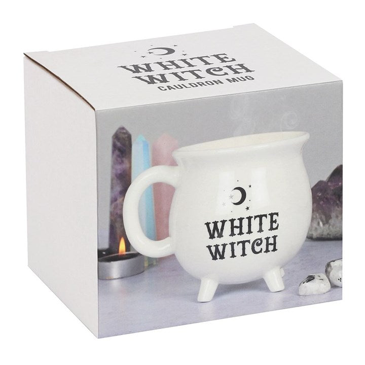 White Witch Cauldron Style Mug