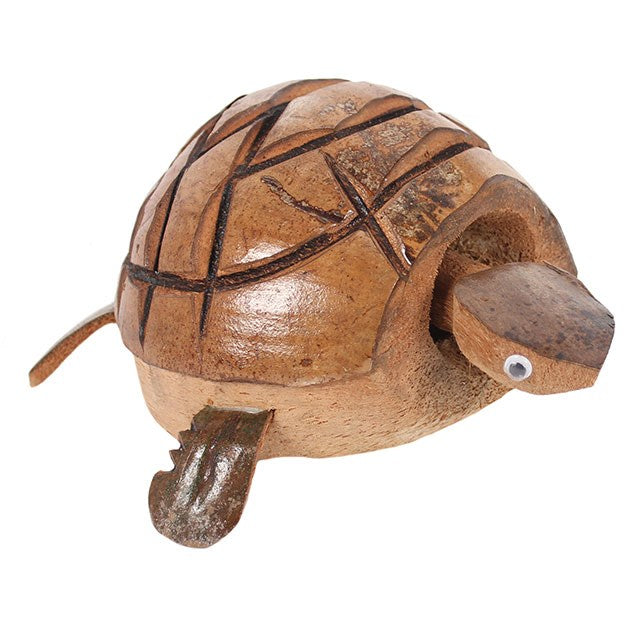 Wooden Nodding Turtle Garden Ornament