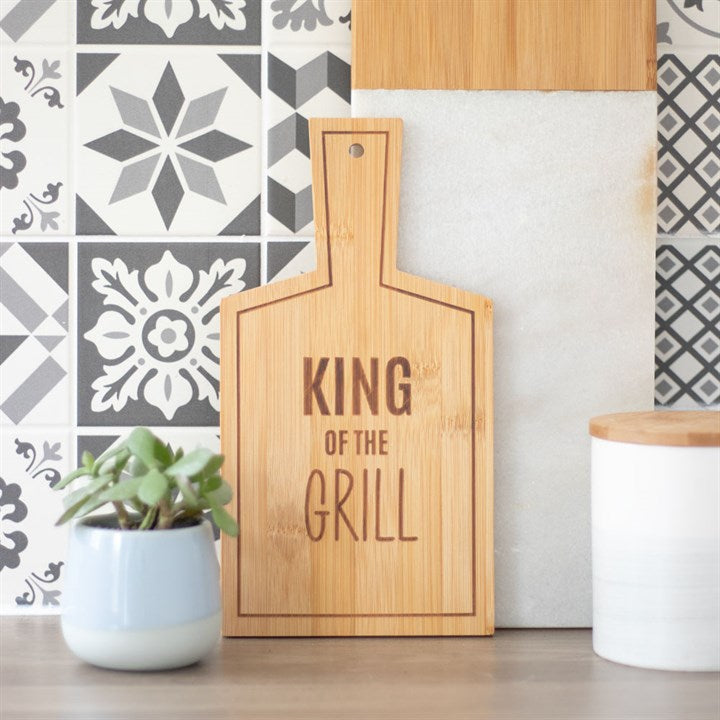King of The Grill Bamboo Chopping Board