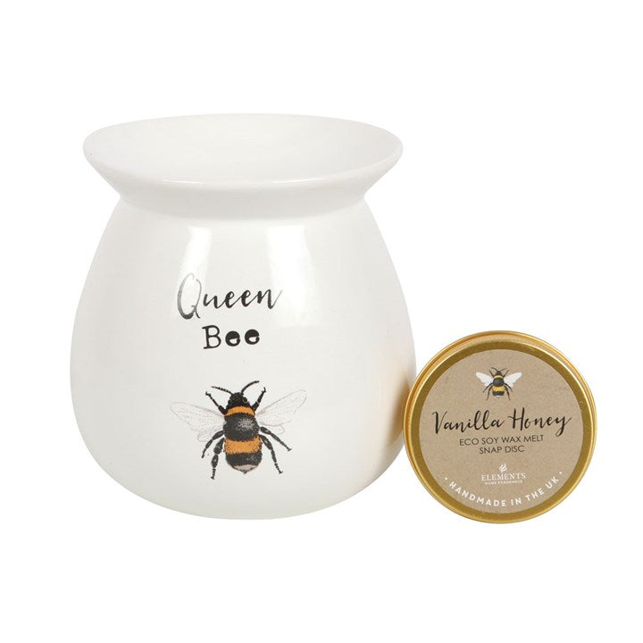 Queen Bee Wax Burner Gift Set