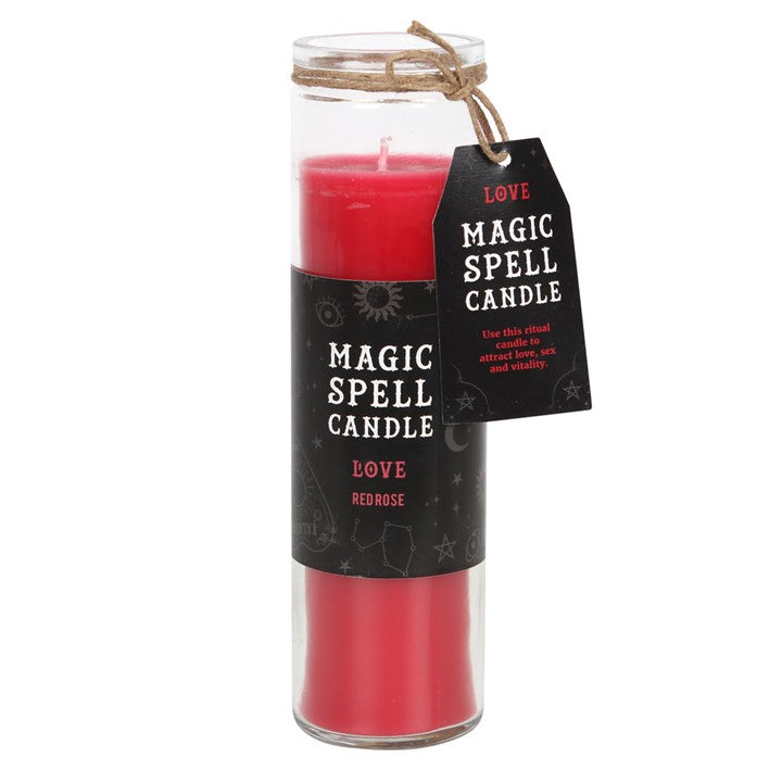 Rose ' Love' Spell Tube Candle