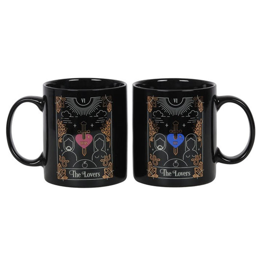 'The Lovers' Tarot themed Mug Set