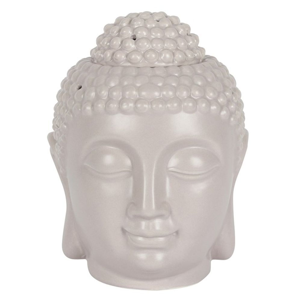 Large Grey Buddha Head Oil / wax Burner