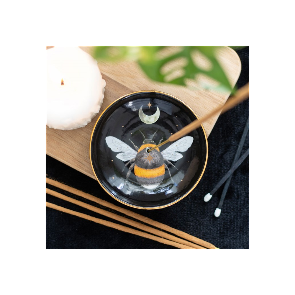 Forest Bee Ceramic Incense Plate