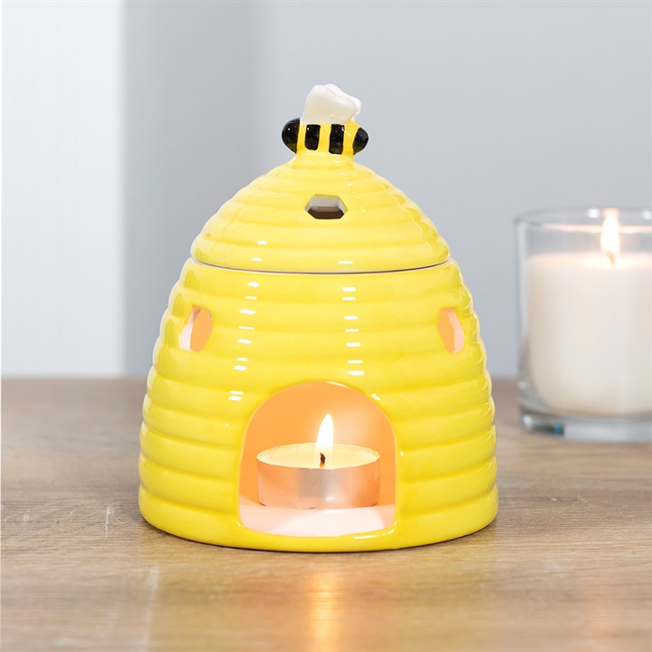 Yellow Bee themed ceramic oil/ wax burner