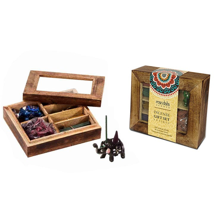 Elephant incense holder gift box