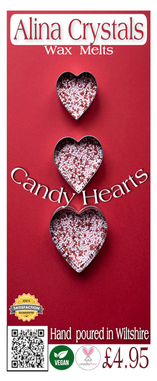 Candy hearts soy Wax melt bar