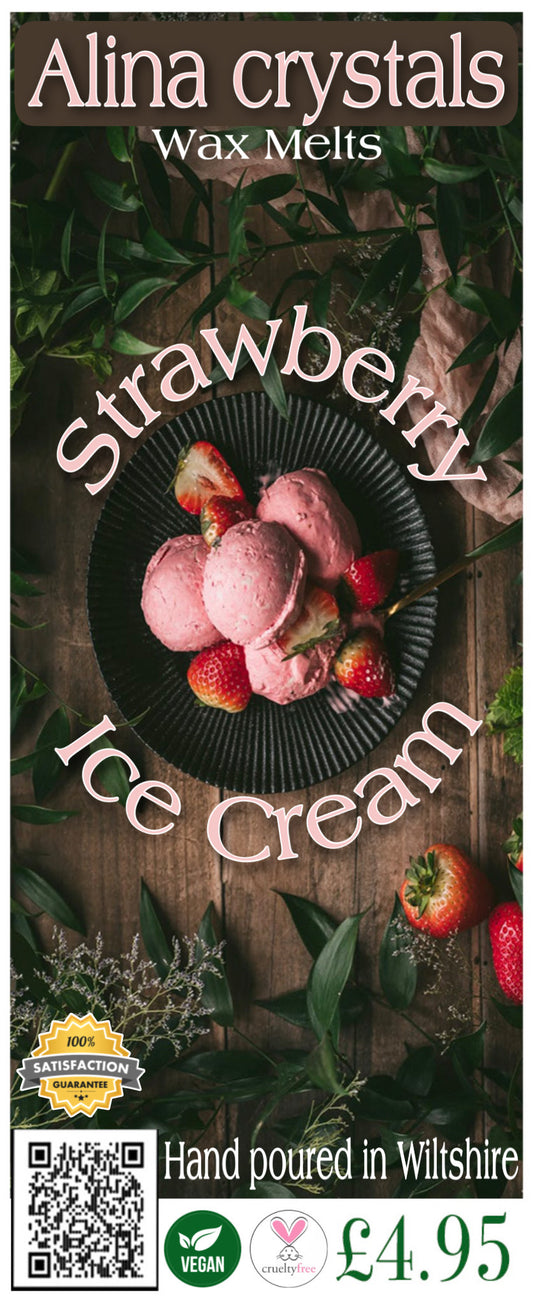 Strawberry Ice Cream soy  Wax Melt bar